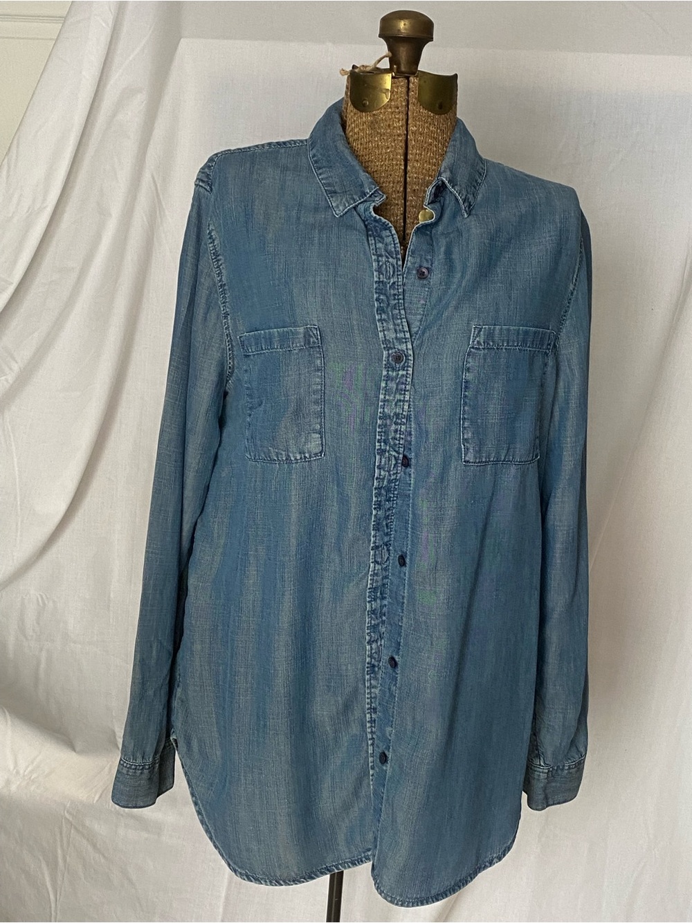 Banana Republic Blue Denim Boyfriend Shirt